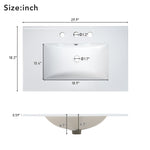 ZUN [Video]30-Inch Modern White Bathroom Vanity Cabinet with two drawers WF319596AAK