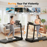 Treadmill with Incline Running Machine 2.5HP Quiet Brushless, 300 Lbs Capacity, App, Pulse Sensor 83490289