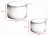 Cream White 2-Piece with Storage Stool, Removable Wood Lid, Hidden Space 69802650