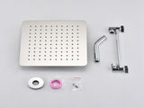 Chrome 10" Square Rainfall & High Pressure Stainless Steel Bath Shower head W121960072
