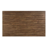 Cherry and White Finish 7pc Dining Set Table and 6 Side Chairs Set Double X-Back Design Wooden B011P188434