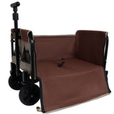All-in-One Convertible Folding Camping Wagon Cart Bench Seat, Storage Compartment & Included Dog W2932P312715