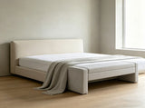 50" Modern Upholstered Storage Bench with Tufted Seat, Fabric Ottoman Bench for Bedroom, Entryway, W5325P426827