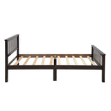 Wood Platform Bed Twin Bed with Headboard and Footboard WF191767AAP