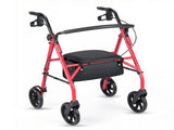 2-in-1 Rollator Walker with Seat , 8-Inch Large Wheels & Versatile Braking System, Adjustable 98657436