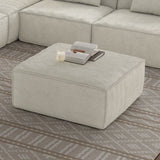 Sectional Sofa Ottoman with Storage, Cream W3147P277227