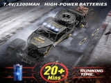 2026 2 Batteries 110 46cm Rock Crawler Rechargeable Off Road Truck 6WD , Metal Shell LED Headlights 18308485