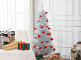 5' Artificial Pencil Christmas Tree, Slim Xmas Tree with 294 Realistic Branch Tips and Plastic 41225111