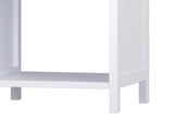 Modern Nightstand with Drawer and Open Shelf,Scalloped Edge Bedside Table for Bedroom, Cute 09977389