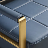 57.9" Width Modern Upholstery Faux Bonded Leather Loveseat Sofa Living Room Accent Love Seats W1117142872