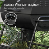 Barrel charcoal grill/grill with wheels 31535174