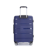 Hardshell Suitcase Double Spinner Wheels PP Luggage Sets Lightweight Durable Suitcase with TSA W284112583