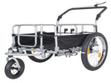 3-in-1 Heavy-Duty Bike Cargo Trailer - Upgraded 20"x2.6" Wide Fat Tires, 150lbs Capacity, Steel 35830980