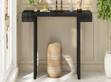 U-Style Large 60-Inch Console Table with Geometric Clean Lines Design,Stylish Entryway Table with N711P303209B