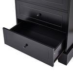 ZUN Storage Cabinet with 2 Doors and 4 Drawers for Bathroom, Office, Adjustable Shelf, MDF Board with 85954372