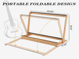 Folding Hardwood Guitar Case Stand for Electric Guitar, Bass, or Acoustic Guitars Hard 95198123