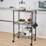 ZUN 3-Tier Kitchen Utility Cart 89585769