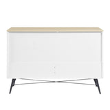 ZUN 6 Drawer Dresser for Bedroom with Deep Drawers, Wood & Chest of Drawers, Modern White Long W1820P152744