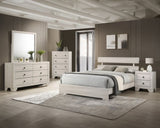 1pc Rustic Four Drawers Storage Tall Chest White Wash Finish Wooden Bedroom Furniture B011P332215