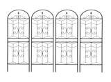 4 Pack Metal Garden Trellis 71" x 19.7" Rustproof Trellis for Climbing Plants Outdoor Flower Support W1586P268018
