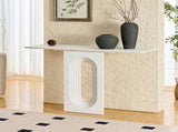 Length 47.24 Inch Entryway Table for Living Room,Narrow Console Table with Unique Loopback Design, W2582P360922