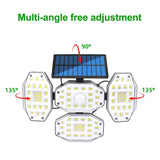 ZUN Upgraded Solar Motion Sensor Light Security Lamp Garden Outdoor Waterproof 28964424