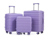 3 in 1 20"/24"/28" 3 pcs/set in ABS Spinner Wheel Luggage, Carry on Suitcase, Matching Color, 51111822
