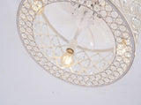 19.6'' Flush Mount Ceiling with Light Kit, Crystal Ceilings with Remote Control,Chandelier W3596P462038