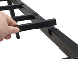 California King Bed Frames ,Headboard with wood panel decoration,black W311P284655