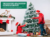 7.5 FT Artificial Snow Tipped Christmas Tree with DIY 350 Warm Lights Remote Control, Hinged Xmas 88889433