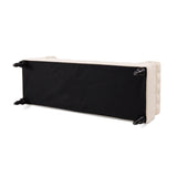 Lewis Bolster Arm Entryway Bench, Sky Neutral Beige Polyester B2719P238173