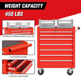 ZUN Rolling Tool Chest with 7-Drawer Tool Box with Wheels Multifunctional Tool Cart Mechanic Tool W2660P180063