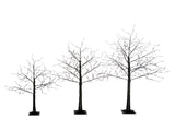 3 Pac Christmas Tree with Purple Lights, 4FT 5FT and 6FT, Lighted Black Tree for Christmas PX283443AAF