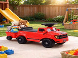 Ride on Push Car, Foot to Floor Sliding Toddler Toy with Trailer, Lift-Up Hood for 18-72 M, 45525991