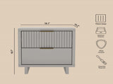 Nightstand in Light Gray B365P504372