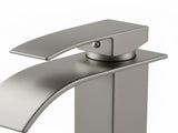 Single Handle Bathroom Faucet Lavatory Faucet Stainless Steel Single Hole-TP, Brushed NickelUnable 33589270