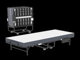 75 Inch Folding Bed with 5" Memory Foam Mattress, Space Saving Rollaway Guest Bed, Heavy-Duty Metal T2398P403868