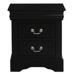 ZUN Black 2-Drawer Nightstand B062P189240