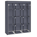 ZUN 67" Portable Closet Organizer Wardrobe Storage Organizer with 10 Shelves Quick and Easy to Assemble 09015276