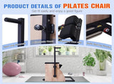 Pilates Chair Wunda Chair Pilates Combo Chair with Handles Split Pedals Reformer Machine 4-Level 66516037