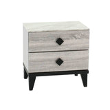 Smithson Nightstand With 2 Drawers Storage in Cream Finish SR015456