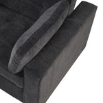 ZUN 66.5" Velvet Upholstered Sleeper Bed , Pull Out Sofa Bed Couch attached two throw pillows,Dual USB WF297903AAB