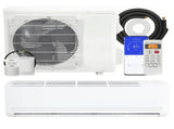 230V Inverter Mini Split Air Conditioner, AC Unit Cools up to 1500 Sq.Ft, Complete Installation Kit 23983687