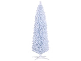 8' Artificial Pencil Christmas Tree, Slim Xmas Tree with 618 Realistic Branch Tips and Plastic 25467664