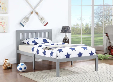 ZUN Twin Bed Frame, Wood Platform Bed with Headboard, Bed Frame with Wood Slat Support for Kids, Easy W1998121943