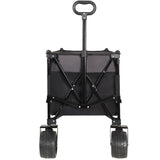 Extra Large 300L Tall Heavy-Duty Folding Wagon Cart with 480lbs Capacity All-Terrain Wheels, Side W2932P289384