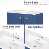 ZUN 30" Bathroom Vanity , Modern Bathroom Cabinet with Sink Combo Set, Bathroom Storage Cabinet with a WF321698AAC