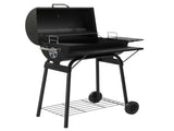 Barrel Charcoal Grill with Side Front Table, 571 Sq. In. Cooking Space, for Outdoor Backyard Patio 18097851