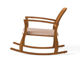 Acacia Wood Patio Outdoor Rocking Chair with cushions for Garden, Lawn, Backyard, Pool, 89125629