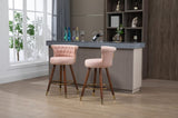 ZUN COOLMORE Swivel Bar Stools with Backrest Footrest ,with a fixed height of 360 degrees W153968287